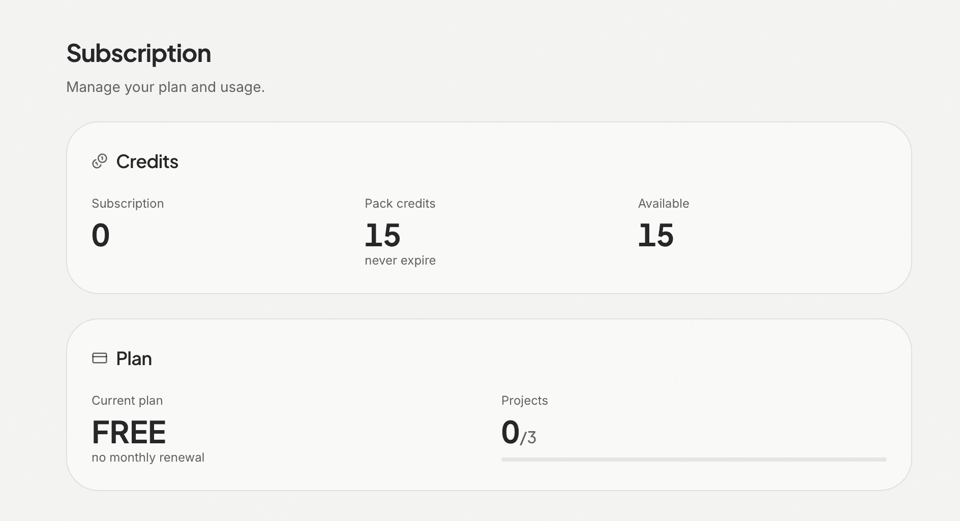 Free credits with every new signup