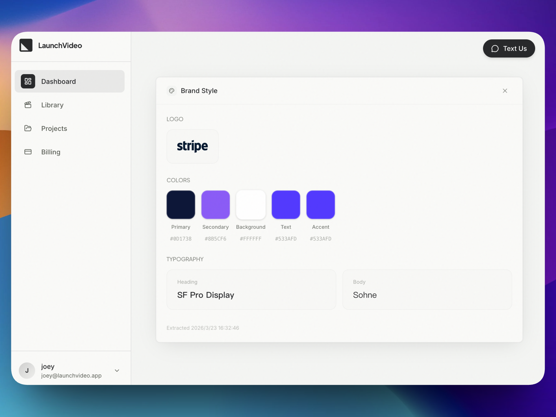 Motionflare workspace analyzing your URL